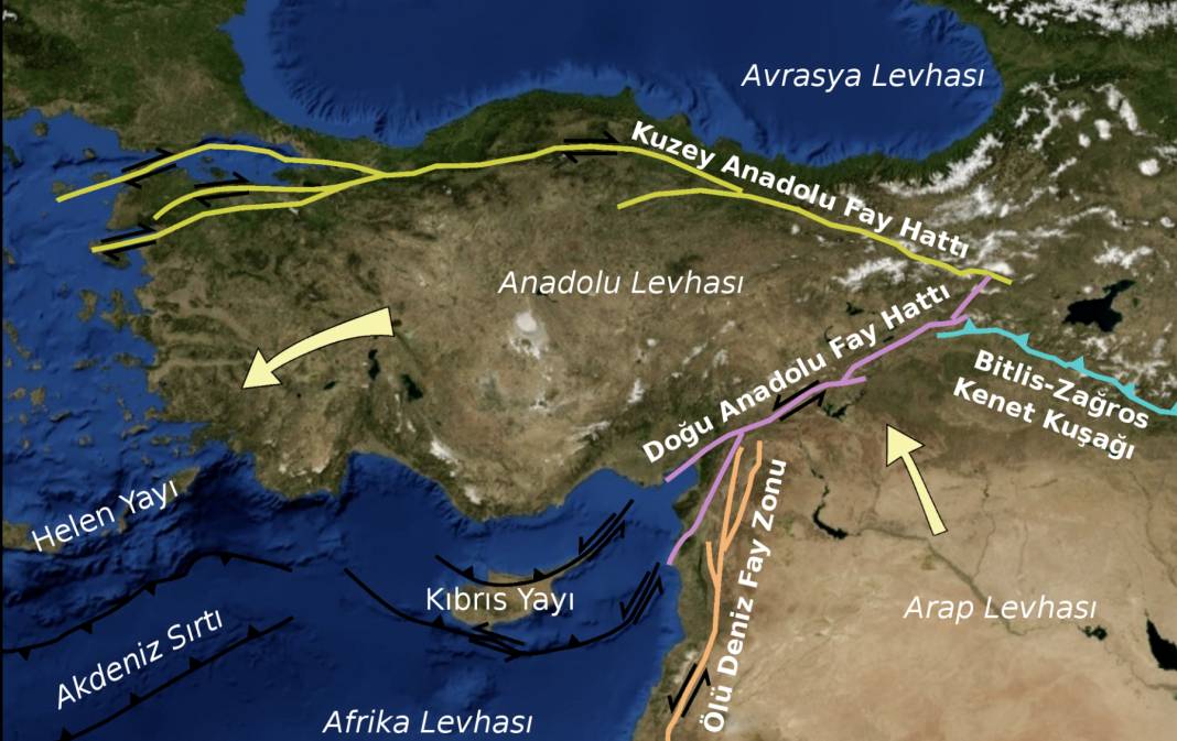 Diri fay haritasına göre, Türkiye'nin en riskli bölgeleri 1